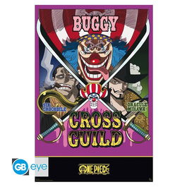 GB Eye Poster One Piece Maxi - Alianza Pirata Cross Guild: Buggy, Mihawk, Crocodile - 91.5 x 61 cm - Papel Plastificado 170g