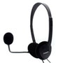 Nilox Chat Live 2 Auriculares con Micrófono y Doble Jack 3.5mm Negro