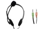 Nilox CHAT LIVE 2 - Auriculares de Diadema Ajustable con Micrófono Plegable, Ideal para Llamadas y Música, Cable 1.8m, Color Negro