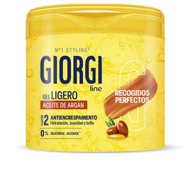 Giorgi Line Gel Ligero Recogidos Perfectos 400 ml Cabello Definido y Pulido con Aceite de Argán