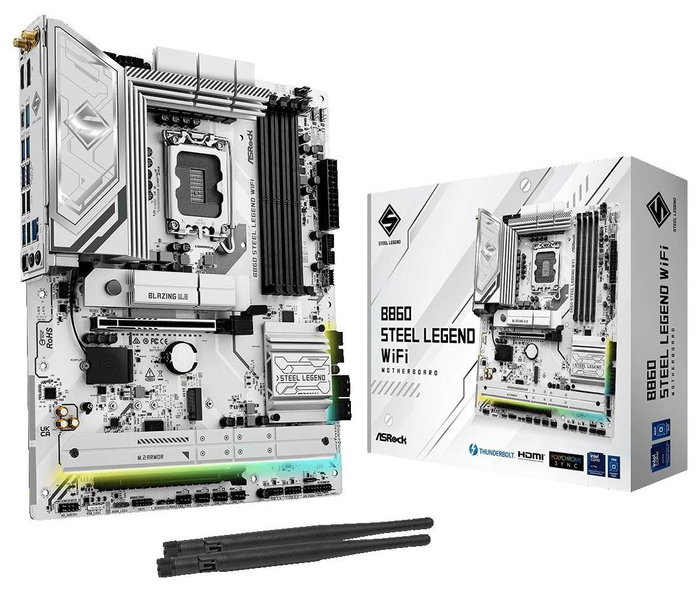 ASRock B860 Steel Legend WiFi ATX DDR5 Blanco