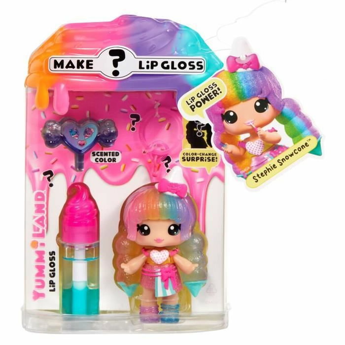 Yummiland Muñeca de brillo labial Stephie Snowcone - Combo de cambio de color Yummiland Muñeca de brillo labial Stephie Snowcone - Combo de cambio de color