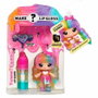 Yummiland Muñeca de brillo labial Stephie Snowcone - Combo de cambio de color