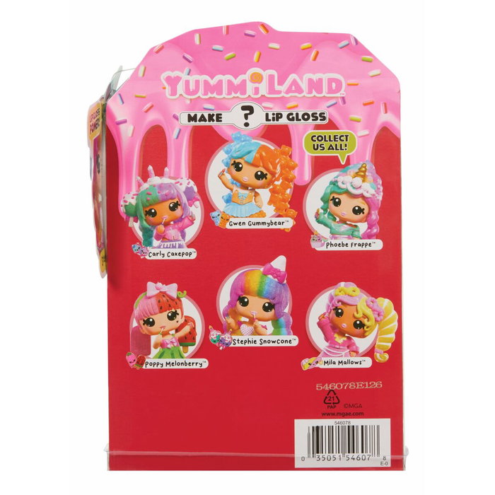 Yummiland Muñeca de brillo labial Stephie Snowcone - Combo de cambio de color Yummiland Muñeca de brillo labial Stephie Snowcone - Combo de cambio de color