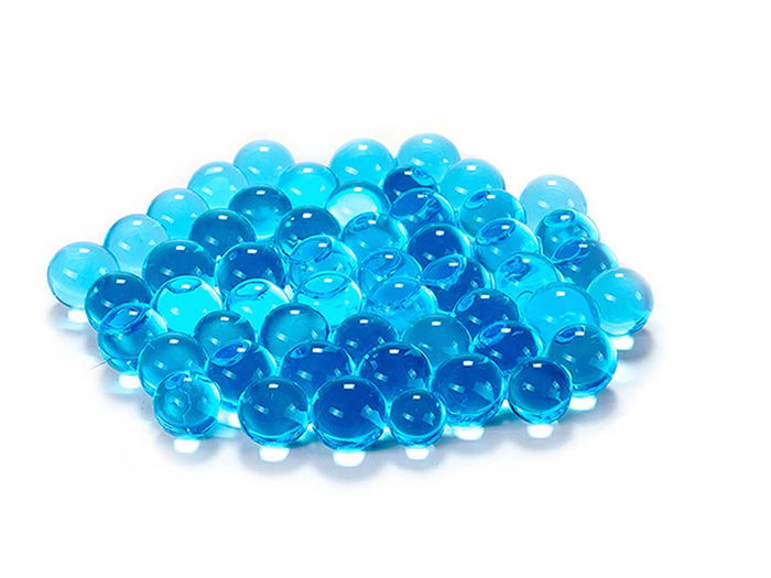 Giftdecor - Bote de Gel Decorativo, 500 Gramos, Surtido de 6 Colores (Amarillo, Azul, Morado, Naranja, Rosa, Verde), Dimensiones 7 x 17.5 x 7 cm, Con Bolas de 2 cm (Set de 24)