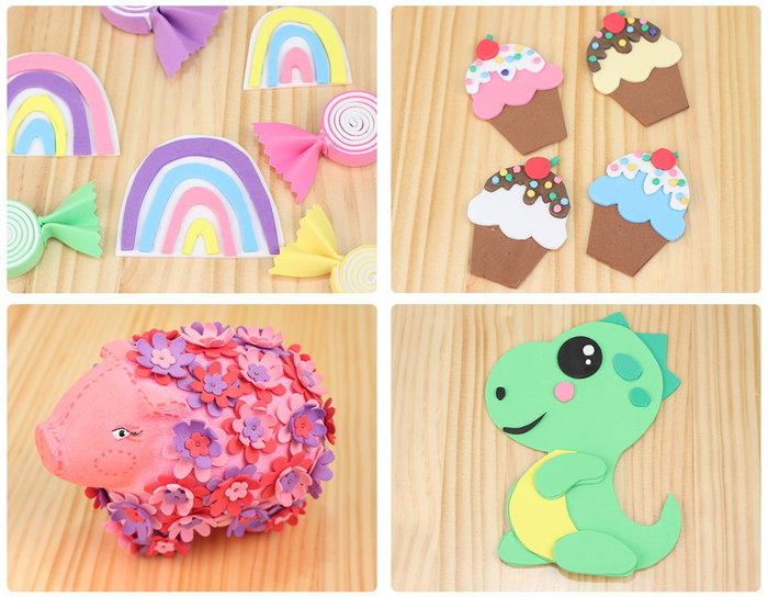Innspiro Goma EVA amarillo oscuro láminas 20x30cm x 1mm (20 unidades)