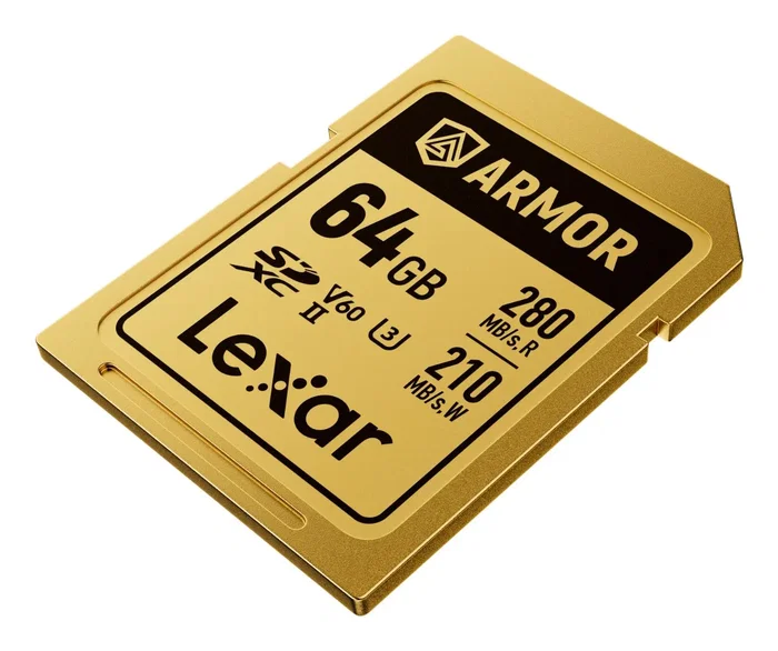 Lexar ARMOR GOLD 64 GB SDXC UHS-II Oro