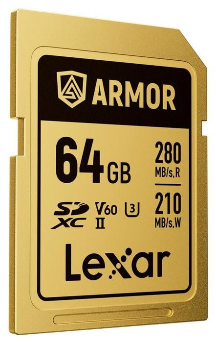 Lexar ARMOR GOLD 64 GB SDXC UHS-II Oro