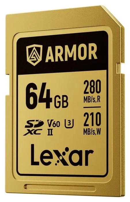 Lexar ARMOR GOLD 64 GB SDXC UHS-II Oro