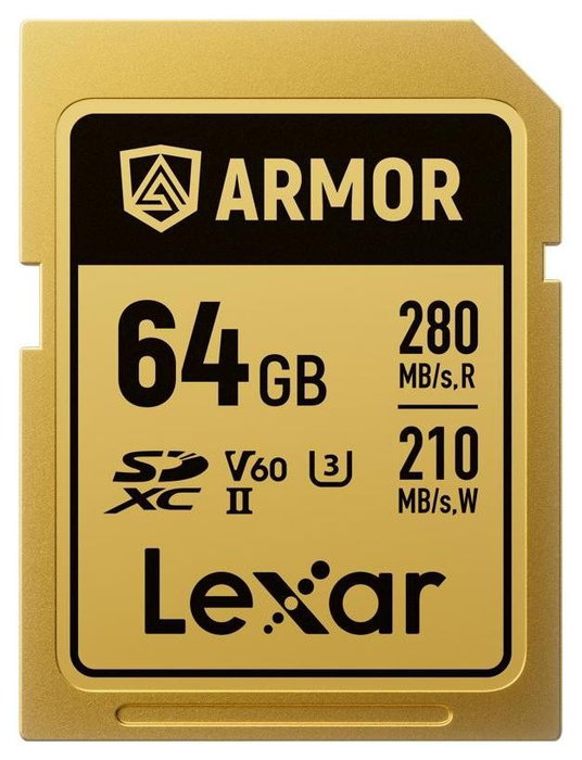 Lexar ARMOR GOLD 64 GB SDXC UHS-II Oro
