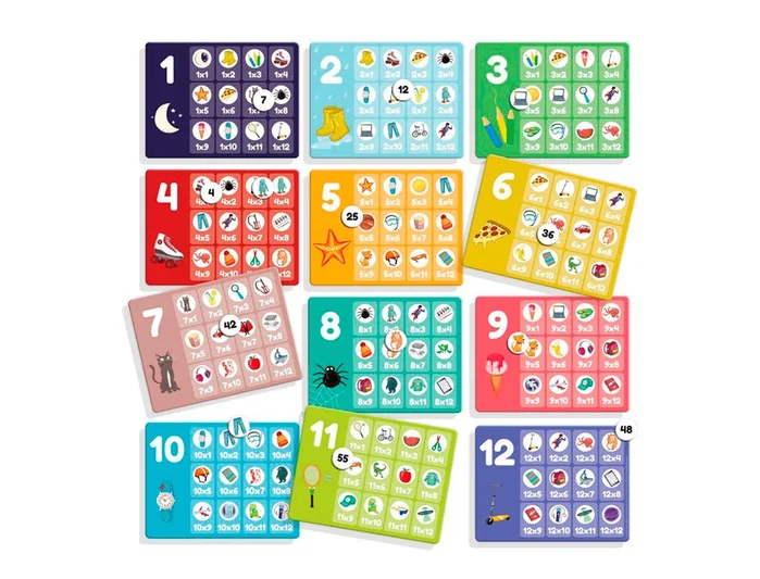 DISET Tablas de Multiplicar Juego de Mesa Educativo Autocorrectivo DISET Tablas de Multiplicar Juego de Mesa Educativo Autocorrectivo
