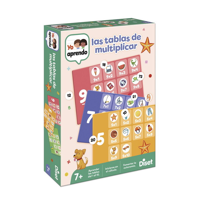 Diset Tablas De Multiplicar 68973 Juego Educativo Didáctico para Niños +7 Años