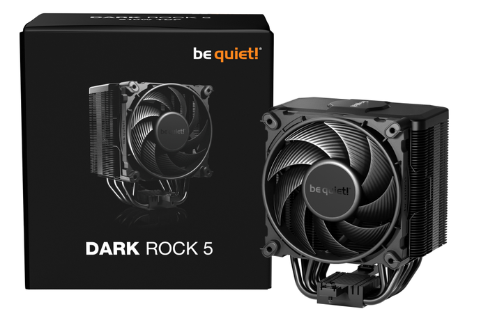 be quiet! DARK ROCK 5 Refrigerador de aire para procesador, ventilador de 12 cm, Negro