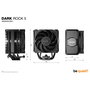 be quiet! Dark Rock 5 Ventilador CPU, Refrigerador de Aire, TDP 210W, Compatible LGA1700/1200/1151/1150/AM5/AM4, 120mm PWM, Negro