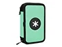 Antartik Plumier Escolar Doble Cremallera Color Menta 28 Piezas