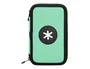 Antartik Plumier Escolar Doble Cremallera Color Menta 28 Piezas