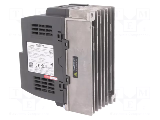 SIEMENS SINAMICS V20 Inversor Monofásico 0,55kW 200...240V AC