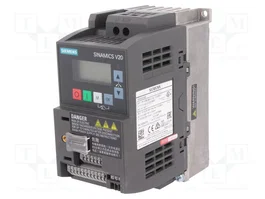 SIEMENS SINAMICS V20 Inversor Monofásico 0,55kW 200...240V AC