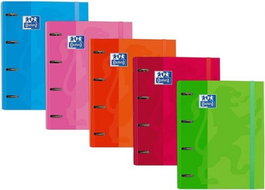 OXFORD Pack de 10 Archivadores Carpebloc A4+ con Recambio y 4 Anillas