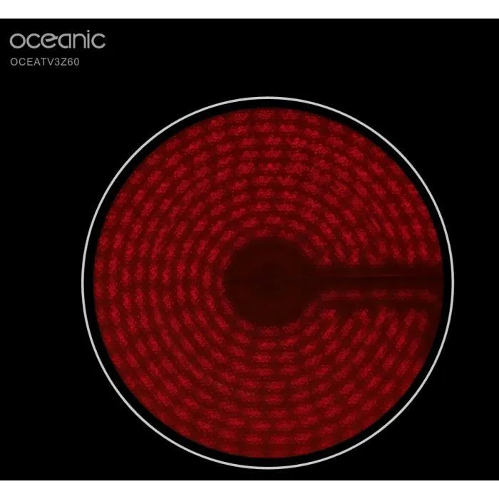 Oceanic Vitrocerámica de 3 Zonas 5200W Ancho 60 cm