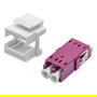 Digitus Acoplamiento Fibra Óptica LC/LC Duplex Multimodo OM4 Módulo Keystone Violeta Plástico