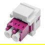 Digitus Acoplamiento Fibra Óptica LC/LC Duplex Multimodo OM4 Módulo Keystone Violeta Plástico