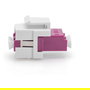 Digitus Acoplamiento Fibra Óptica LC/LC Duplex Multimodo OM4 Módulo Keystone Violeta Plástico
