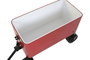 DKD Home Decor Nevera Rojo Negro 88 x 39 x 120 cm Metal PP Ruedas Desmontable