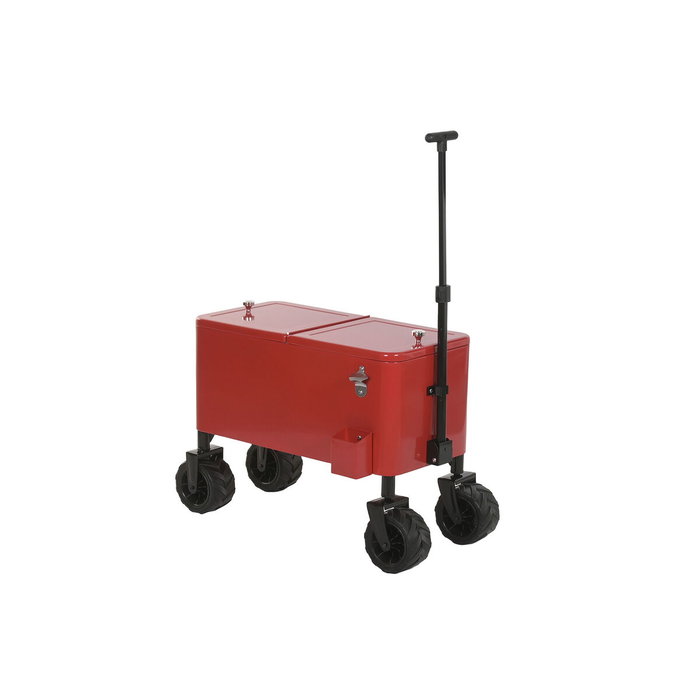 DKD Home Decor Nevera Metal PP 88x39x120 con Ruedas Rojo DKD Home Decor Nevera Metal PP 88x39x120 con Ruedas Rojo