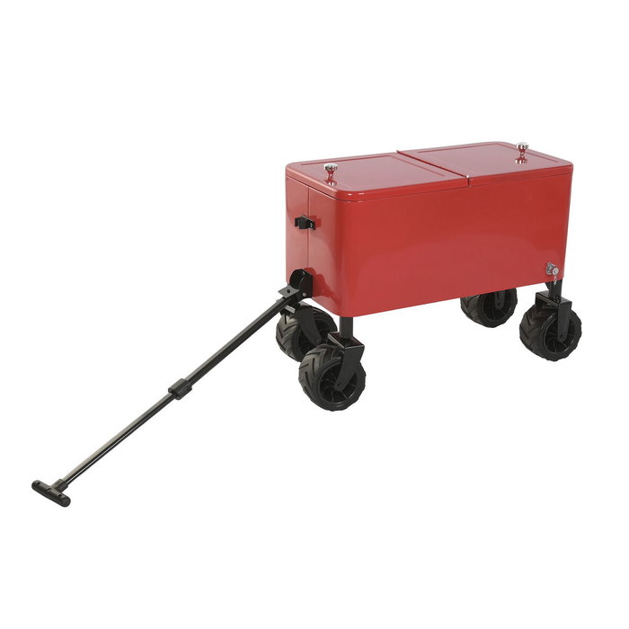 DKD Home Decor Nevera Metal PP 88x39x120 con Ruedas Rojo DKD Home Decor Nevera Metal PP 88x39x120 con Ruedas Rojo