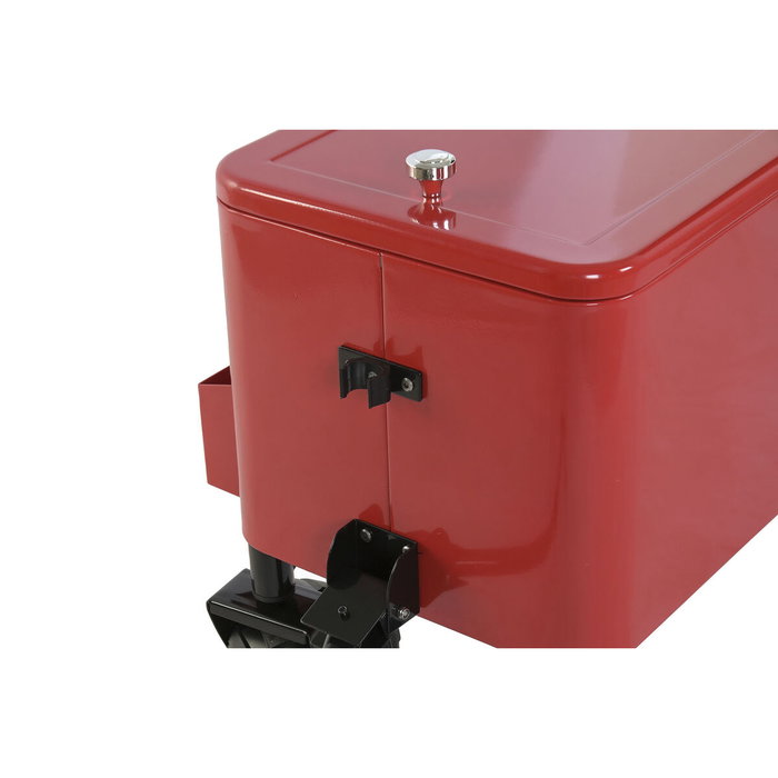 DKD Home Decor Nevera Metal PP 88x39x120 con Ruedas Rojo DKD Home Decor Nevera Metal PP 88x39x120 con Ruedas Rojo
