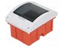 ELEKTRO-PLAST NASIELSK Carcasa ELEGANT para aparatos modulares, 5 módulos, blanca