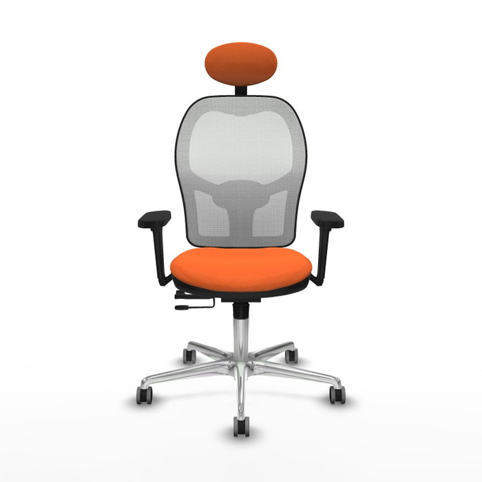 PIQUERAS Y CRESPO Silla de oficina Jorquera Naranja y Blanco