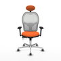 PIQUERAS Y CRESPO Silla de oficina Jorquera Naranja y Blanco