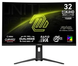 MSI MAG 321CUPDF Monitor Gaming Curvo 31.5 pulgadas 4K 160 Hz VA