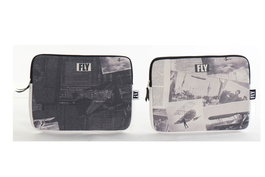 DKD Home Decor Funda Ipad Vintage Aviacion Blanco Negro 2 x 28 x 37 cm (12 Unidades)