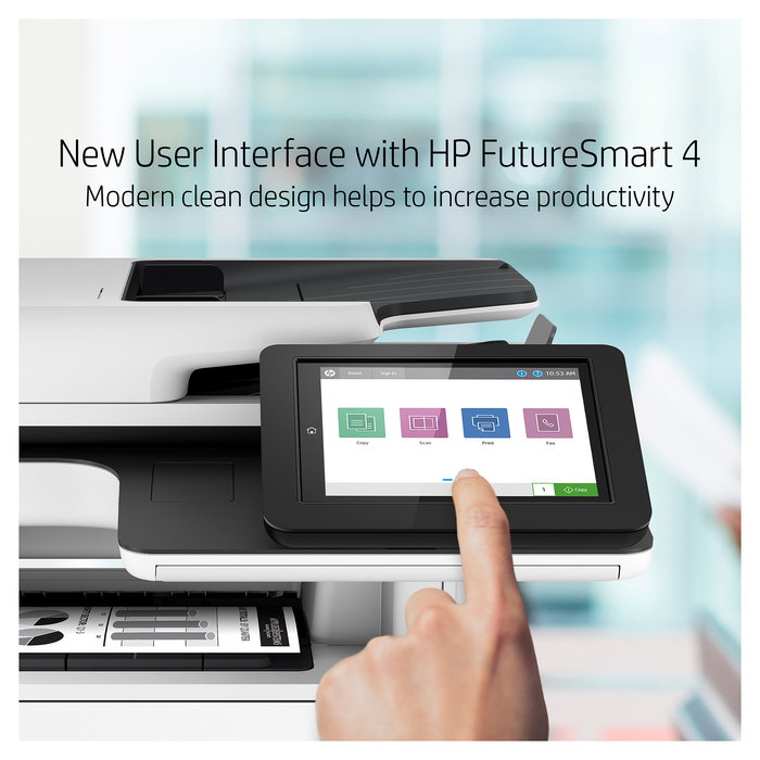 HP LaserJet Enterprise MFP M528f - Impresora Multifunción Laser 4 en 1 Negro y Blanco, A4, 43 ppm, WiFi, Ethernet, Pantalla Táctil 8" HP LaserJet Enterprise MFP M528f - Impresora Multifunción Laser 4 en 1 Negro y Blanco, A4, 43 ppm, WiFi, Ethernet, Pantalla Táctil 8"