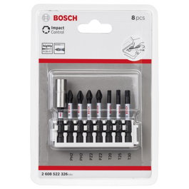 Bosch Impact Control Juego de 8 Puntas de 50 mm