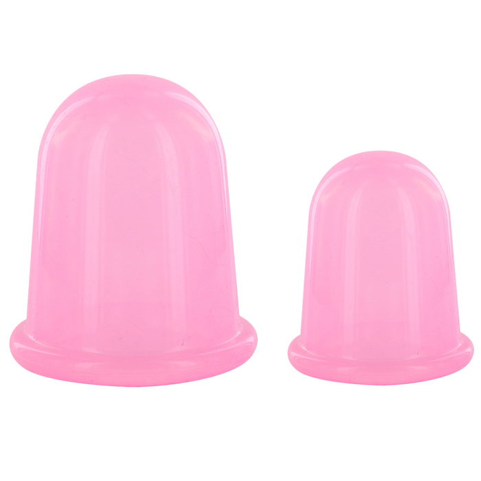 Cosmetic Club Juego de 2 Ventosas Anticelulitis para Masaje Corporal, Difumina la Piel de Naranja