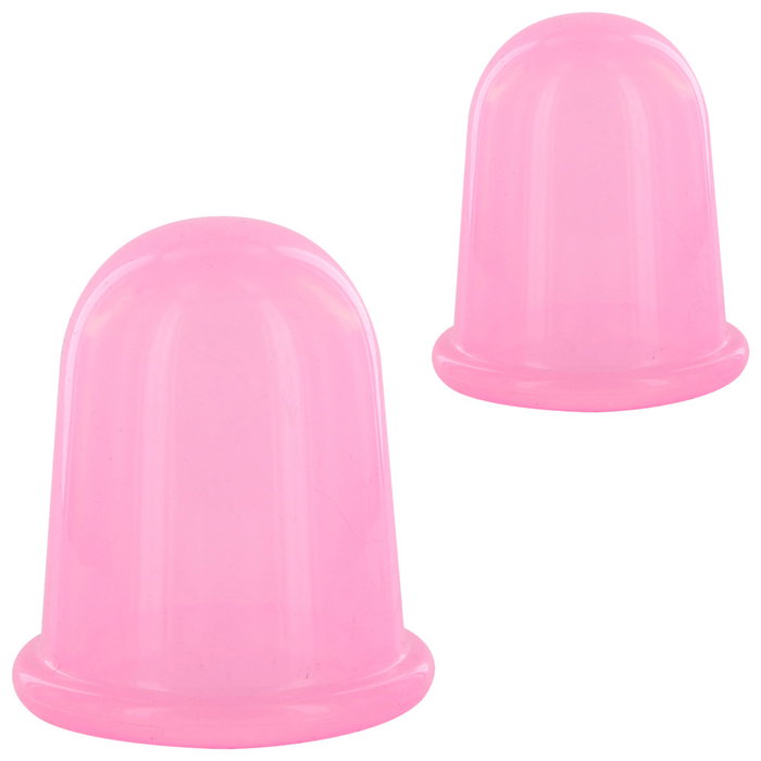 Cosmetic Club Juego de 2 Ventosas Anticelulitis para Masaje Corporal, Difumina la Piel de Naranja