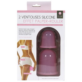 Cosmetic Club Juego de 2 Ventosas Anticelulitis para Masaje Corporal, Difumina la Piel de Naranja