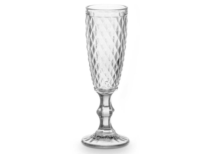 Vivalto Copa Cava Diamante Transparente Vidrio 170 ml 7x20x7 cm (Set de 24)