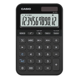 Casio MS-20YC-BK Calculadora de Sobremesa 12 Dígitos Negro
