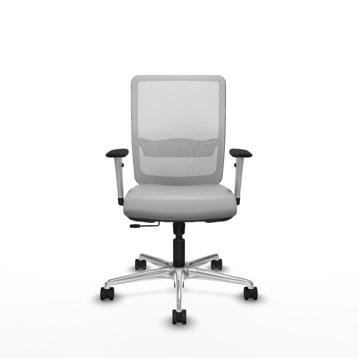 PIQUERAS Y CRESPO Silla de oficina Haches Gris claro y Blanco PIQUERAS Y CRESPO Silla de oficina Haches Gris claro y Blanco