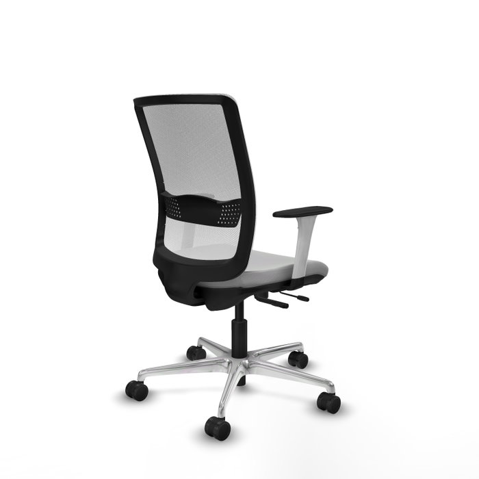 PIQUERAS Y CRESPO Silla de oficina Haches Gris claro y Blanco PIQUERAS Y CRESPO Silla de oficina Haches Gris claro y Blanco