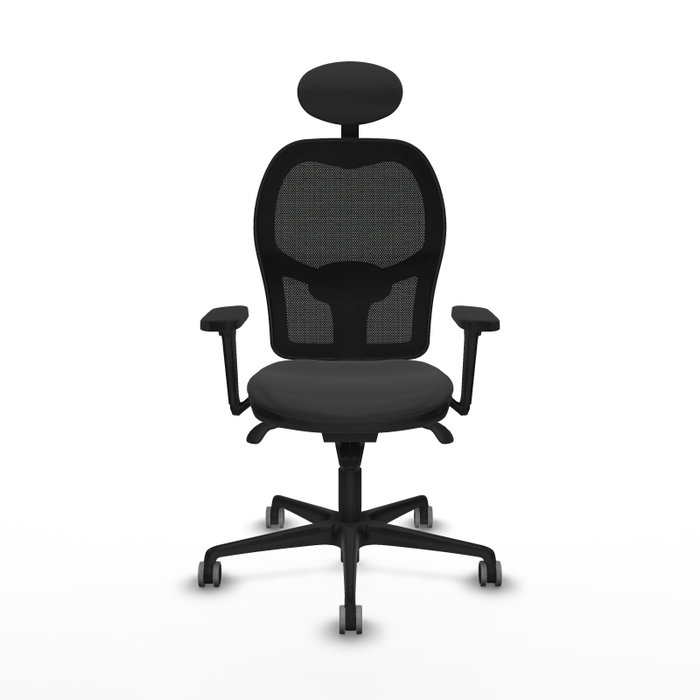 PIQUERAS Y CRESPO Silla de oficina Jorquera con mecanismo Sincro, Gris oscuro y Negro PIQUERAS Y CRESPO Silla de oficina Jorquera con mecanismo Sincro, Gris oscuro y Negro