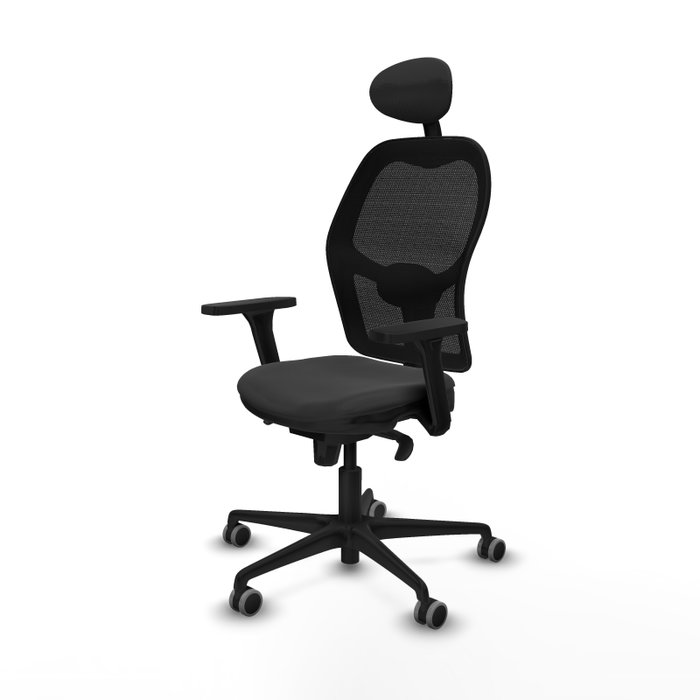 PIQUERAS Y CRESPO Silla de oficina Jorquera con mecanismo Sincro, Gris oscuro y Negro PIQUERAS Y CRESPO Silla de oficina Jorquera con mecanismo Sincro, Gris oscuro y Negro