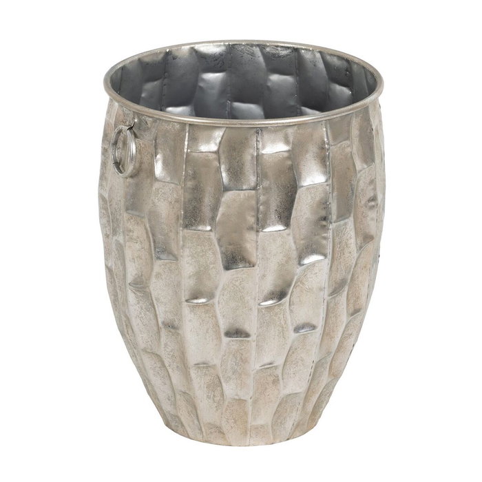Ixia Macetero Decorativo de Metal Plata 39 x 39 x 51 cm Ixia Macetero Decorativo de Metal Plata 39 x 39 x 51 cm