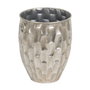 Ixia Macetero Decorativo de Metal Plata 39 x 39 x 51 cm