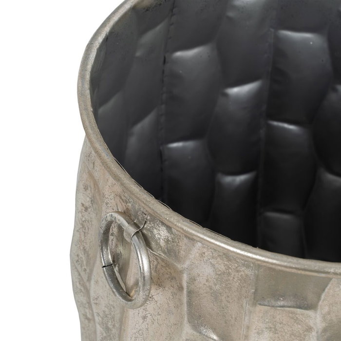 Ixia Macetero Decorativo de Metal Plata 39 x 39 x 51 cm Ixia Macetero Decorativo de Metal Plata 39 x 39 x 51 cm